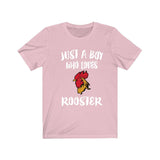 Just A Boy Who Loves Roosters Chicken Shirt, Rooster Lover Shirt, Rooster Shirt, Rooster Lover Gift, Animal Shirt Image 4
