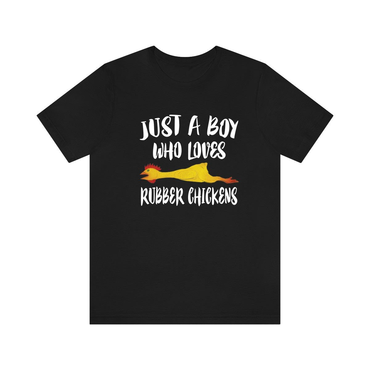 Just A Boy Who Loves Rubber Chicken Shirt, Rubber Chicken Lover Shirt, Rubber Chicken Shirt, Chicken Lover Gift, Animal Shirt Image 1