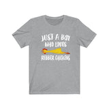 Just A Boy Who Loves Rubber Chicken Shirt, Rubber Chicken Lover Shirt, Rubber Chicken Shirt, Chicken Lover Gift, Animal Shirt Image 3