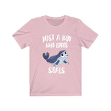 Just A Boy Who Loves Seals Shirt, Seal Lover Shirt, Seal Shirt, Seals Lover Gift, Animal Shirt Image 4