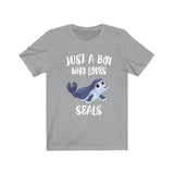 Just A Boy Who Loves Seals Shirt, Seal Lover Shirt, Seal Shirt, Seals Lover Gift, Animal Shirt Image 3