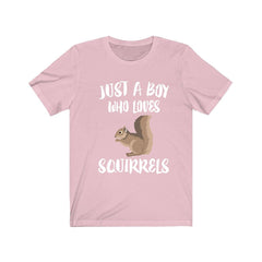 Just A Boy Who Loves Squirrels Shirt - squirrel print design