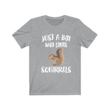 Just A Boy Who Loves Squirrels Shirt, Squirrel Lover Shirt, Squirrel Shirt, Squirrel Lover Gift, Animal Shirt Image 3