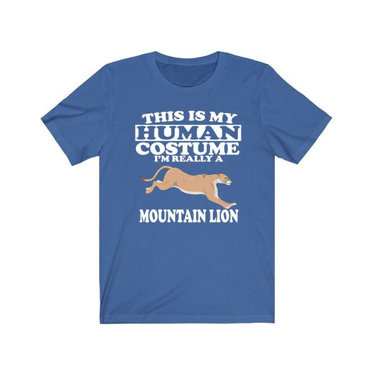 This Is My Human Costume I'm Really A Mountain Lion Shirt, Mountain Lion Lover Shirt, Cougar Shirt, Mountain Lion Funny Gift, Adult Kids Image 2