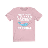 This Is My Human Costume I'm Really A Narwhal Whale Shirt, Narwhal Lover Shirt, Whale Shirt, Narwhal Funny Gift, Animal Adult Kids Image 4