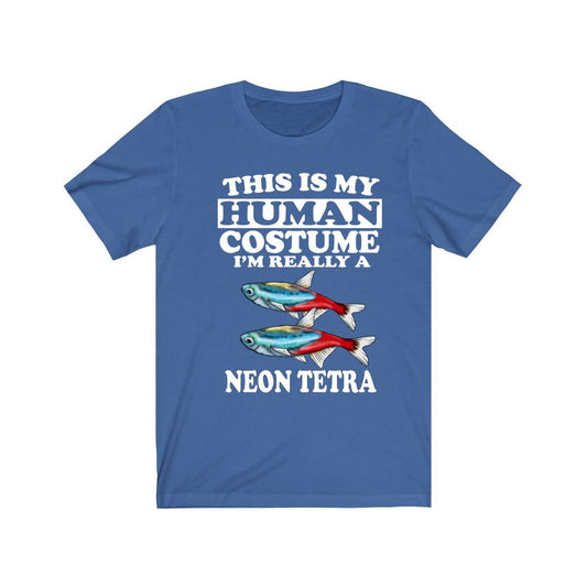 This Is My Human Costume I'm Really A Neon Tetra T-Shirt - neon tetra print design