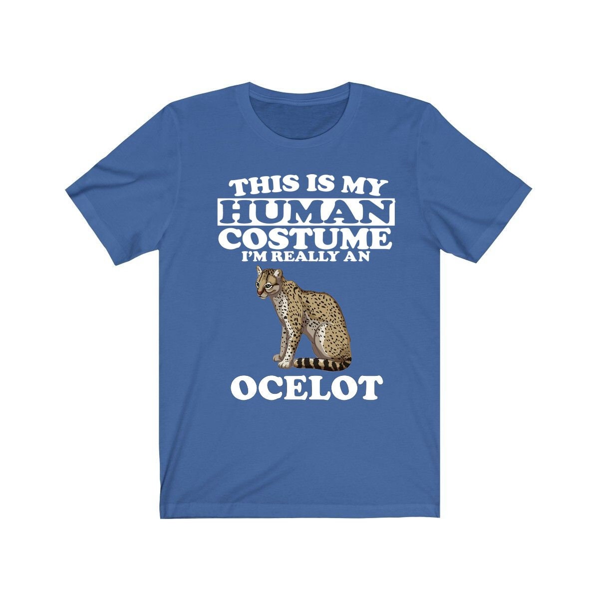 This Is My Human Costume I'm Really A Ocelot Cat Shirt, Ocelot Lover Shirt, Ocelot Shirt, Ocelot Funny Gift, Animal Adult Kids Image 2