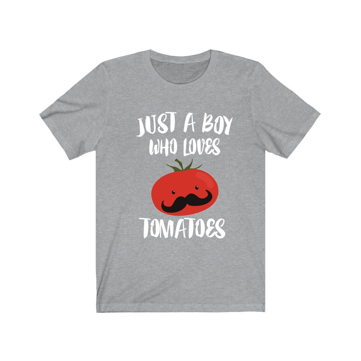 Just A Boy Who Loves Tomatoes Vegetable Shirt, Tomato Lover Shirt, Vegan Shirt, Vegetable Lover Gift, Animal Shirt Image 1