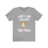 Just A Boy Who Loves Tree Frogs Shirt, Tree Frog Lover Shirt, Tree Frog Shirt, Tree Frog Lover Gift, Animal Shirt Image 3