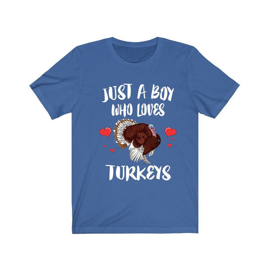 Just A Boy Who Loves Turkeys Bird Shirt - turkey print design