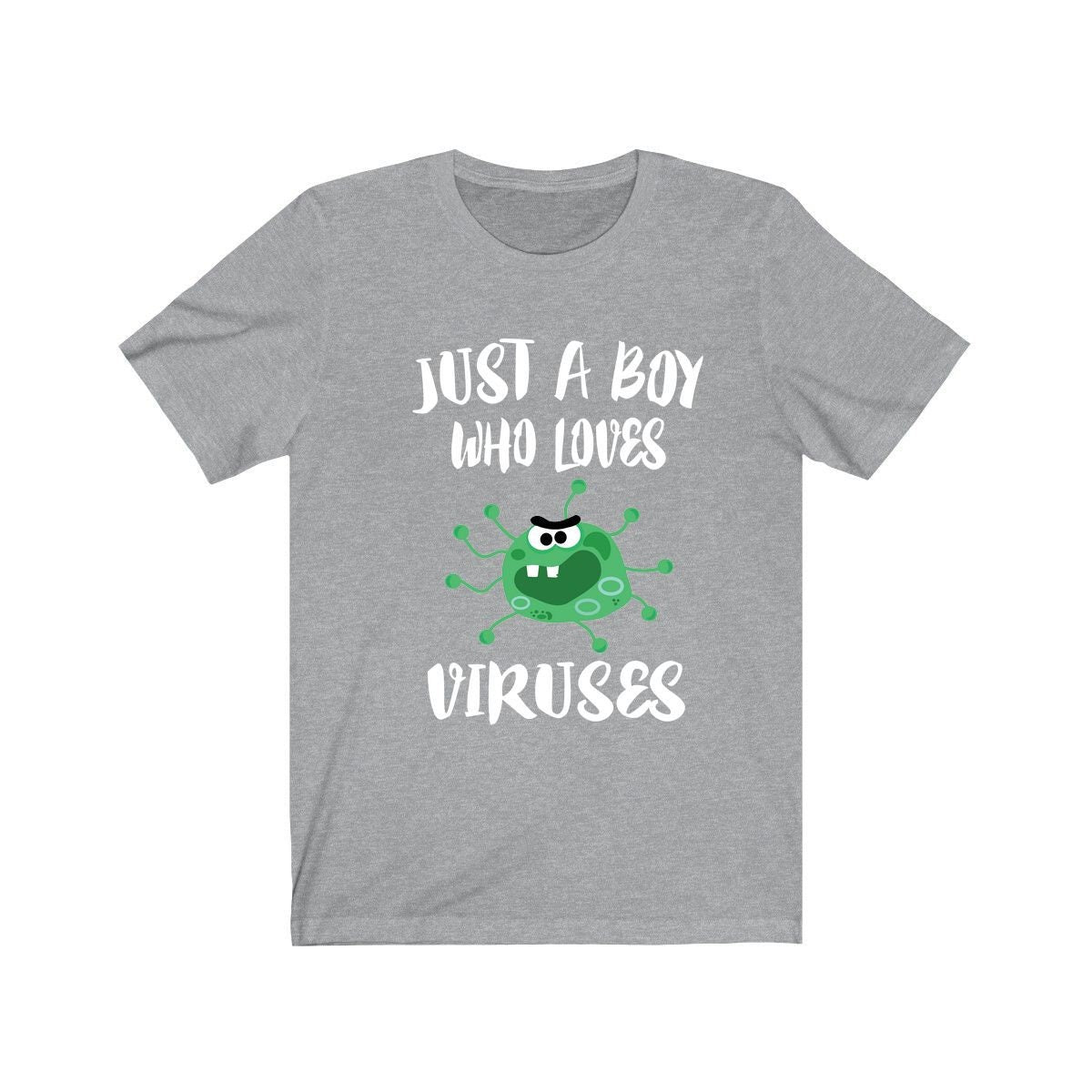 Just A Boy Who Loves Viruses Shirt, Virus Lover Shirt, Virologist Shirt, Virus Lover Gift, Animal Shirt Image 3