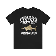 This is my human costume I am really an ophthalmosaurus ichthyosaur tee