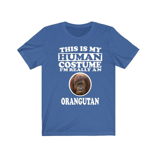This Is My Human Costume I'm Really An Orangutan Shirt - orangutan print design