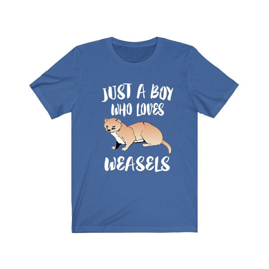 Just A Boy Who Loves Weasels Shirt - weasel print design