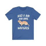 Just A Boy Who Loves Weasels Shirt, Weasel Lover Shirt, Weasel Shirt, Weasel Lover Gift, Animal Shirt Image 2