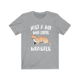 Just A Boy Who Loves Weasels Shirt, Weasel Lover Shirt, Weasel Shirt, Weasel Lover Gift, Animal Shirt Image 3