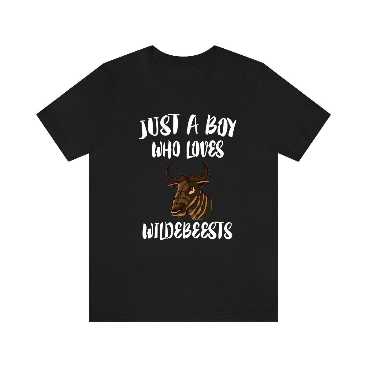 Just A Boy Who Loves Wildebeests Shirt, Wildebeest Lover Shirt, Wildebeest Shirt, Wildebeest Lover Gift, Animal Shirt Image 2