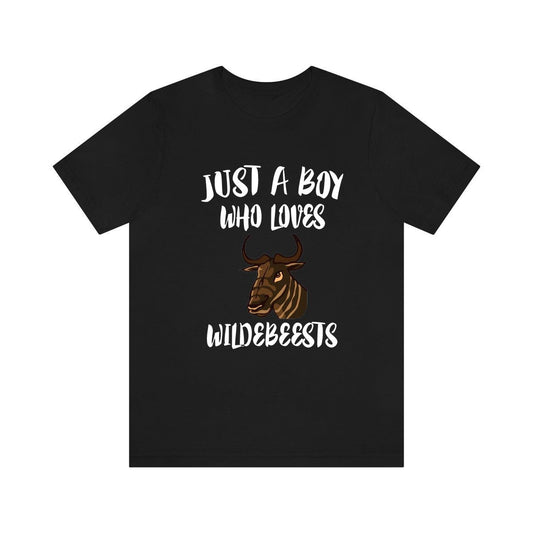 Just A Boy Who Loves Wildebeests Shirt - wildebeest print design