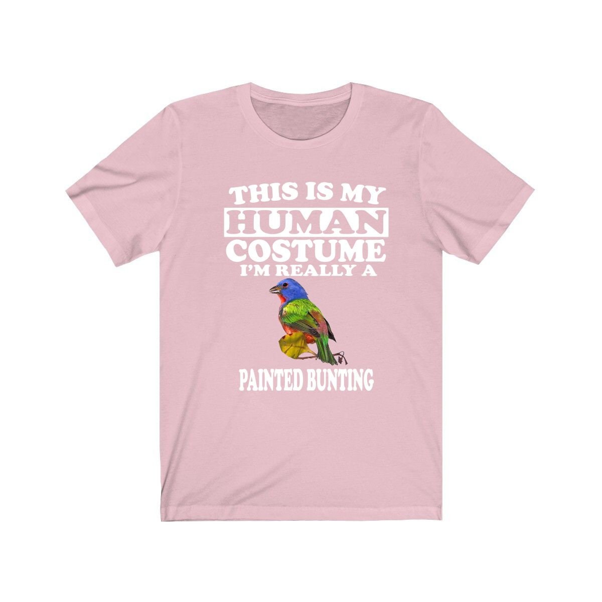 This Is My Human Costume I'm Really A Painted Bunting Bird Shirt, Bird Lover Shirt, Birding Shirt, Bird Funny Gift, Animal Adult Kids Image 4