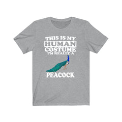 Peacock Human Costume Shirt - peacock print design