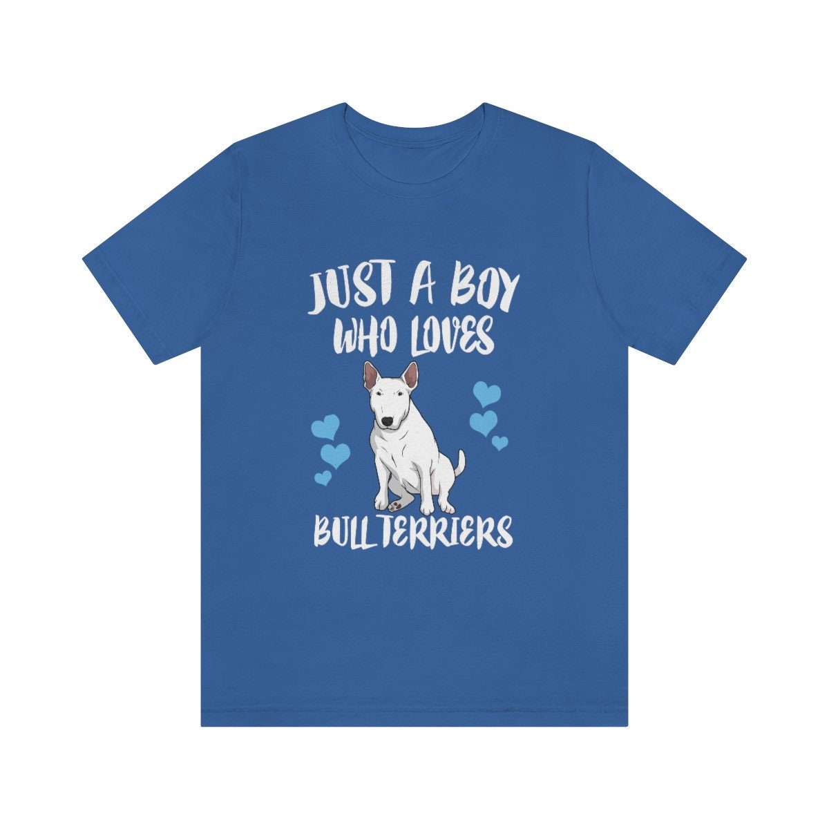 Just A Boy Who Loves Bull Terriers Dog Shirt, Bull Terrier Lover Shirt, Bull Terrier Shirt, Dog Lover Gift, Animal Adult Kids T-Shirt Image 3