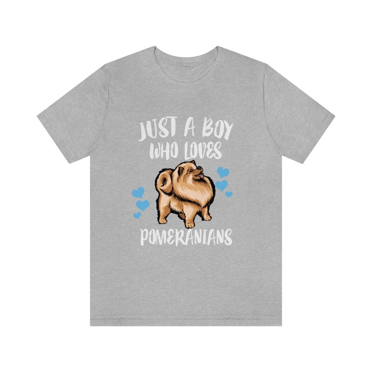 Just A Boy Who Loves Pomeranians Dog Shirt, Pomeranian Lover Shirt, Pomeranian Shirt, Dog Lover Gift, Animal Adult Kids T-Shirt Image 2