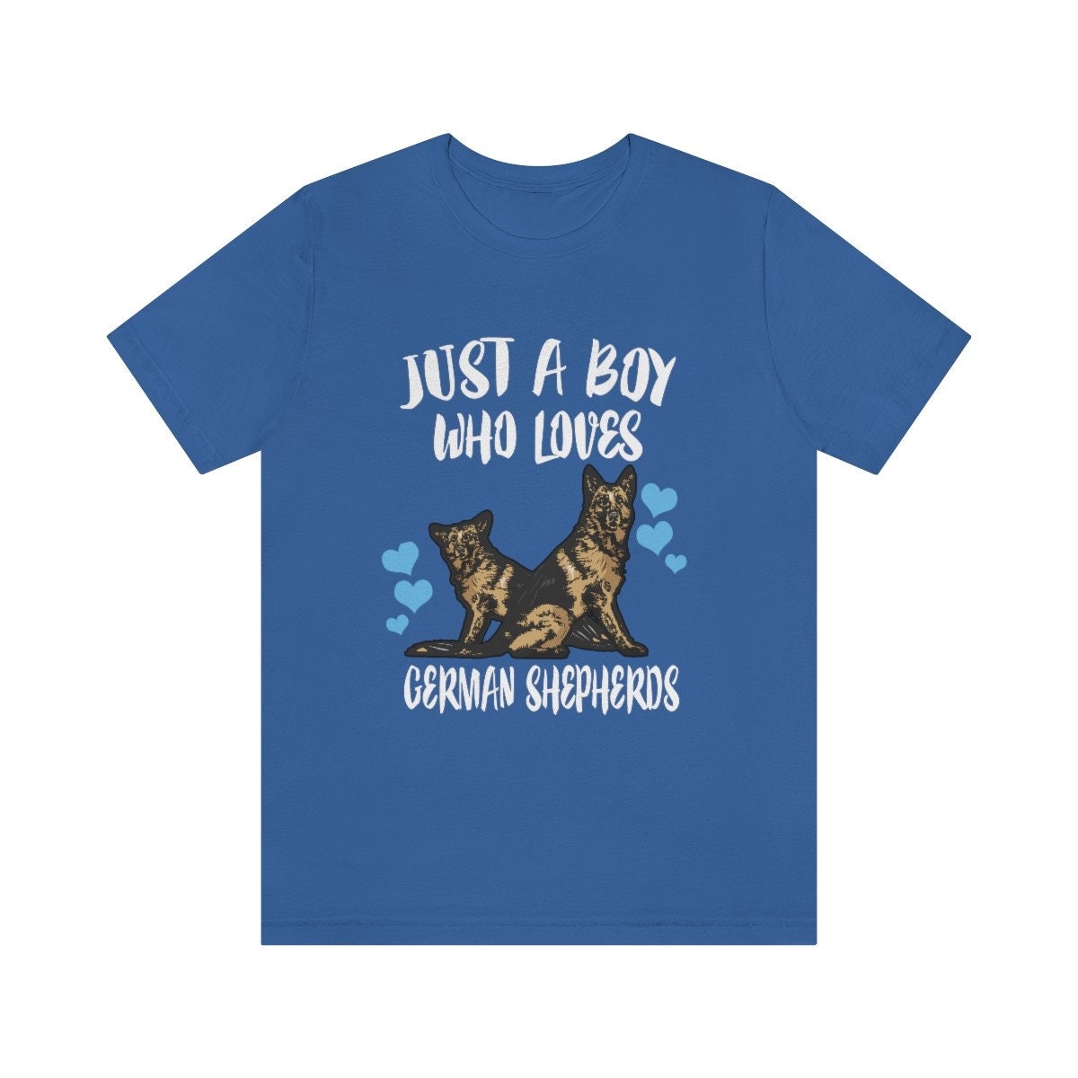 Just A Boy Who Loves German Shepherds Dog Shirt, German Shepherd Lover Shirt, Dog Shirt, Dog Lover Gift, Animal Adult Kids T-Shirt Image 2