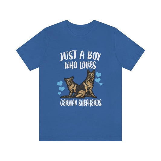 Just A Boy Who Loves German Shepherds Shirt - German Shepherd print design