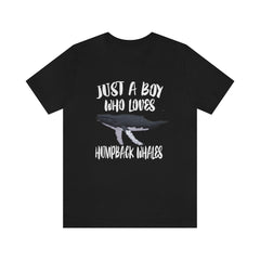 Just A Boy Who Loves Humpback Whales Shirt - humpback whale print design