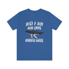 Just A Boy Who Loves Humpback Whales Shirt - humpback whale print design