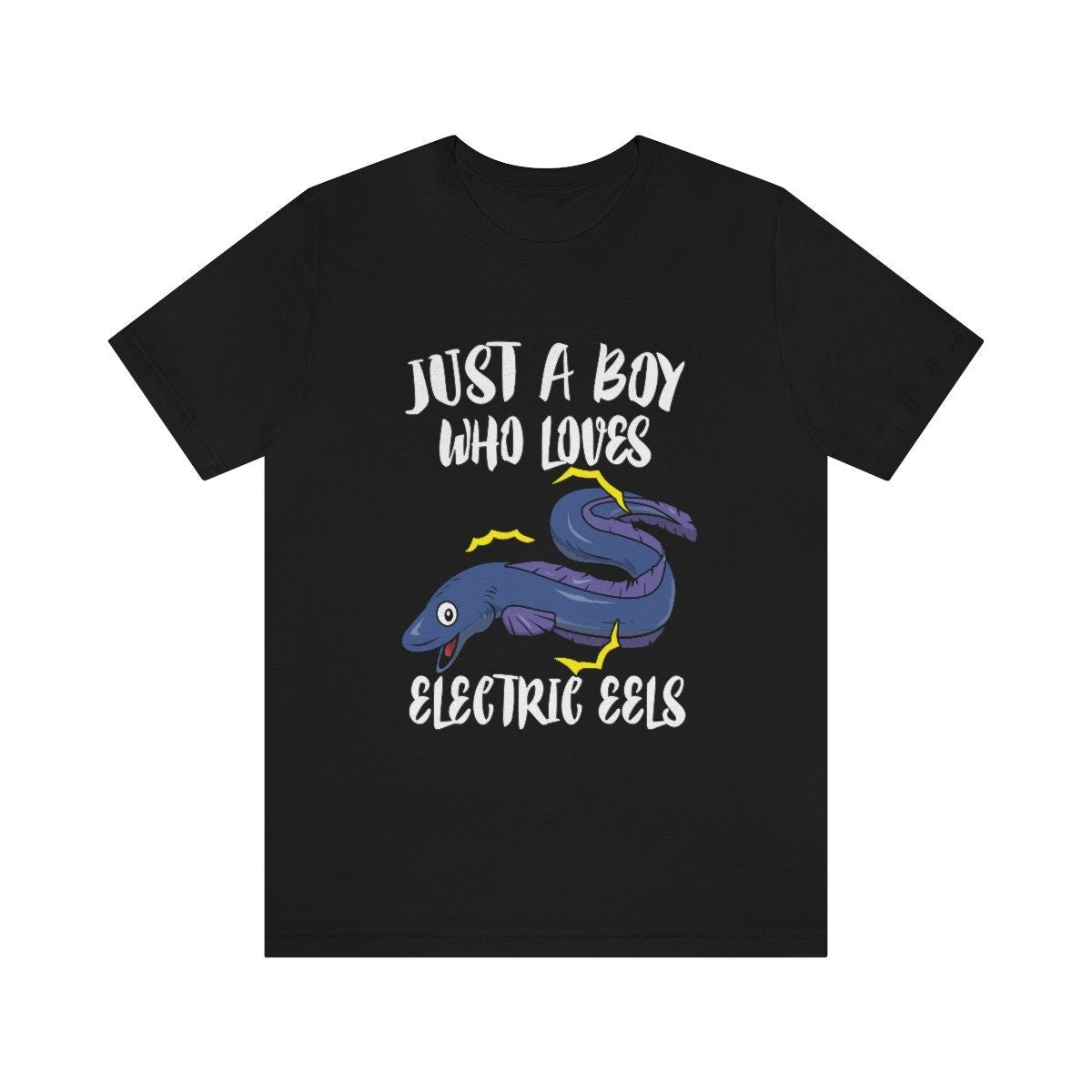 Just A Boy Who Loves Electric Eels Shirt, Electric Eel Lover Shirt, Electric Eel Shirt, Eel Gift, Animal Adult Kids T-Shirt Image 2
