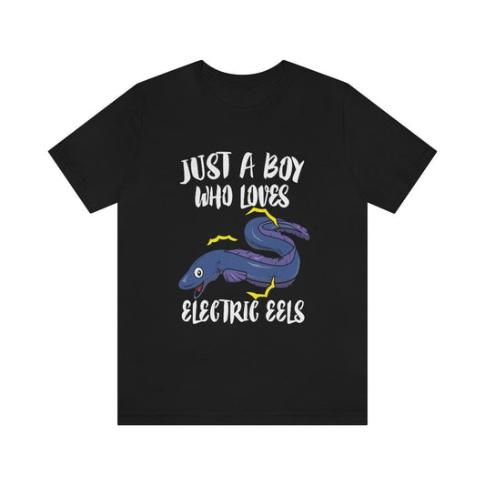 Just A Boy Who Loves Electric Eels Shirt - electric eel print design