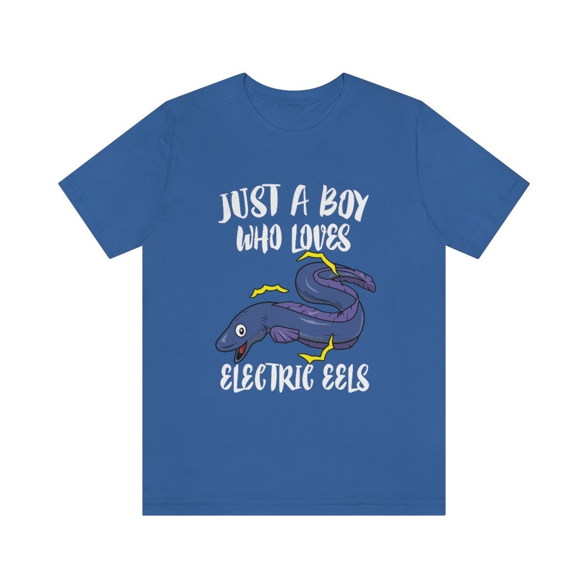 Just A Boy Who Loves Electric Eels Shirt, Electric Eel Lover Shirt, Electric Eel Shirt, Eel Gift, Animal Adult Kids T-Shirt Image 3