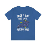 Just A Boy Who Loves Electric Eels Shirt, Electric Eel Lover Shirt, Electric Eel Shirt, Eel Gift, Animal Adult Kids T-Shirt Image 3