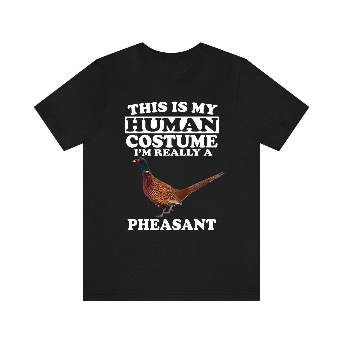 This Is My Human Costume I'm Really A Pheasant Bird Shirt, Pheasant Lover Shirt, Birding Shirt, Pheasant Funny Gift, Animal Adult Kids Image 2