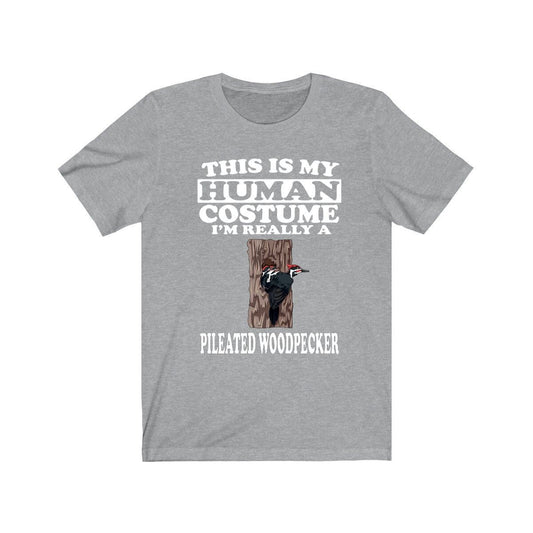 This Is My Human Costume I'm Really A Pileated Woodpecker Shirt, Woodpecker Lover Shirt, Birding Shirt, Bird Funny Gift, Animal Adult Kids Image 1