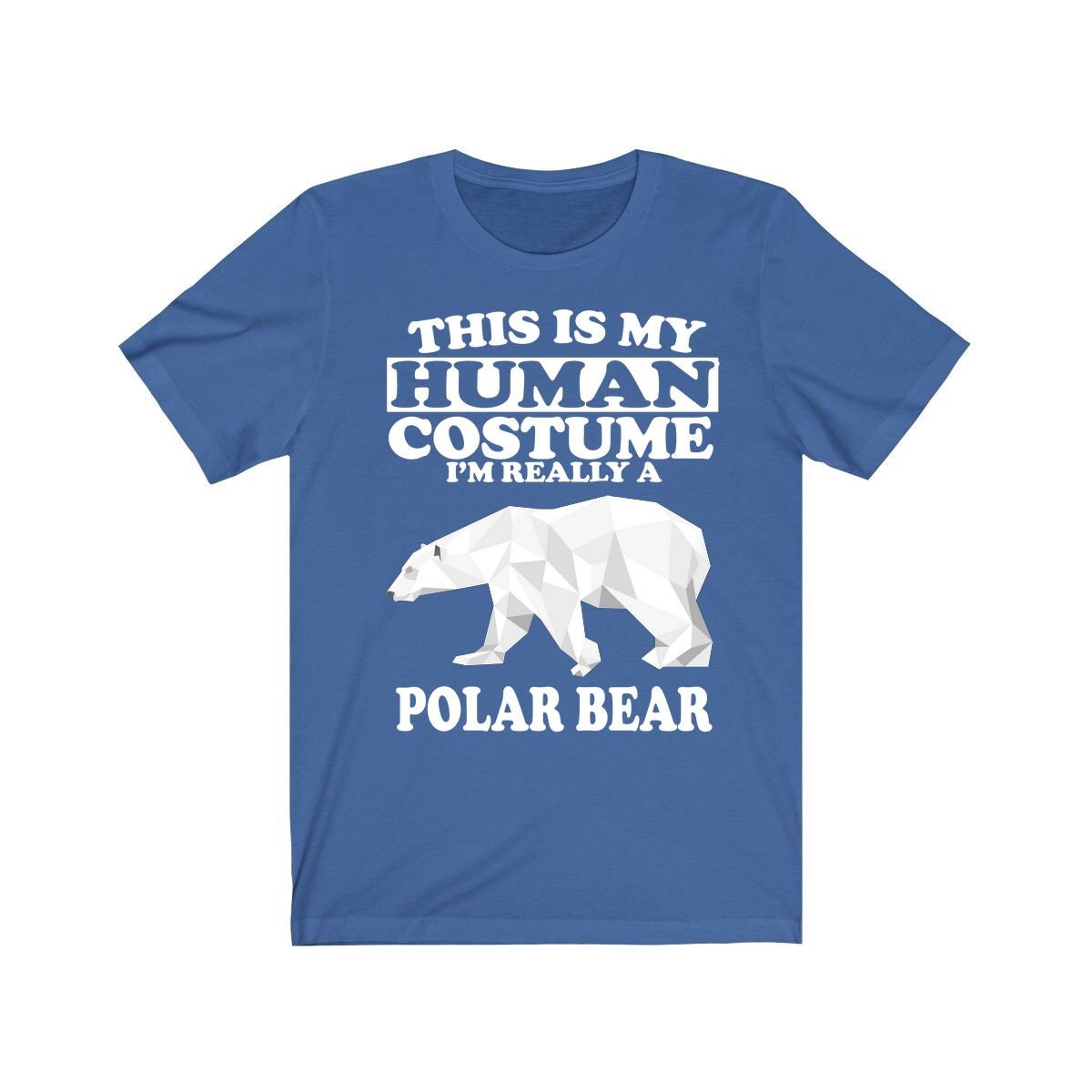 This Is My Human Costume I'm Really A Polar Bear Shirt, Polar Bear Lover Shirt, Polar Bear Shirt, Polar Bear Funny Gift, Animal Adult Kids Image 2