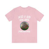 Just A Boy Who Loves Porcupines Shirt, Porcupine Lover Shirt, Porcupine Shirt, Porcupine Gift, Animal Adult Kids T-Shirt Image 3