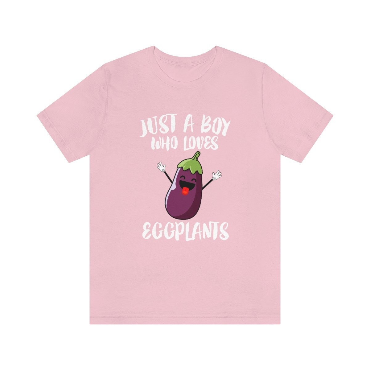 Just A Boy Who Loves Eggplants Shirt, Eggplant Lover Shirt, Vegetable Shirt, Vegan Gift, Animal Adult Kids T-Shirt Image 3