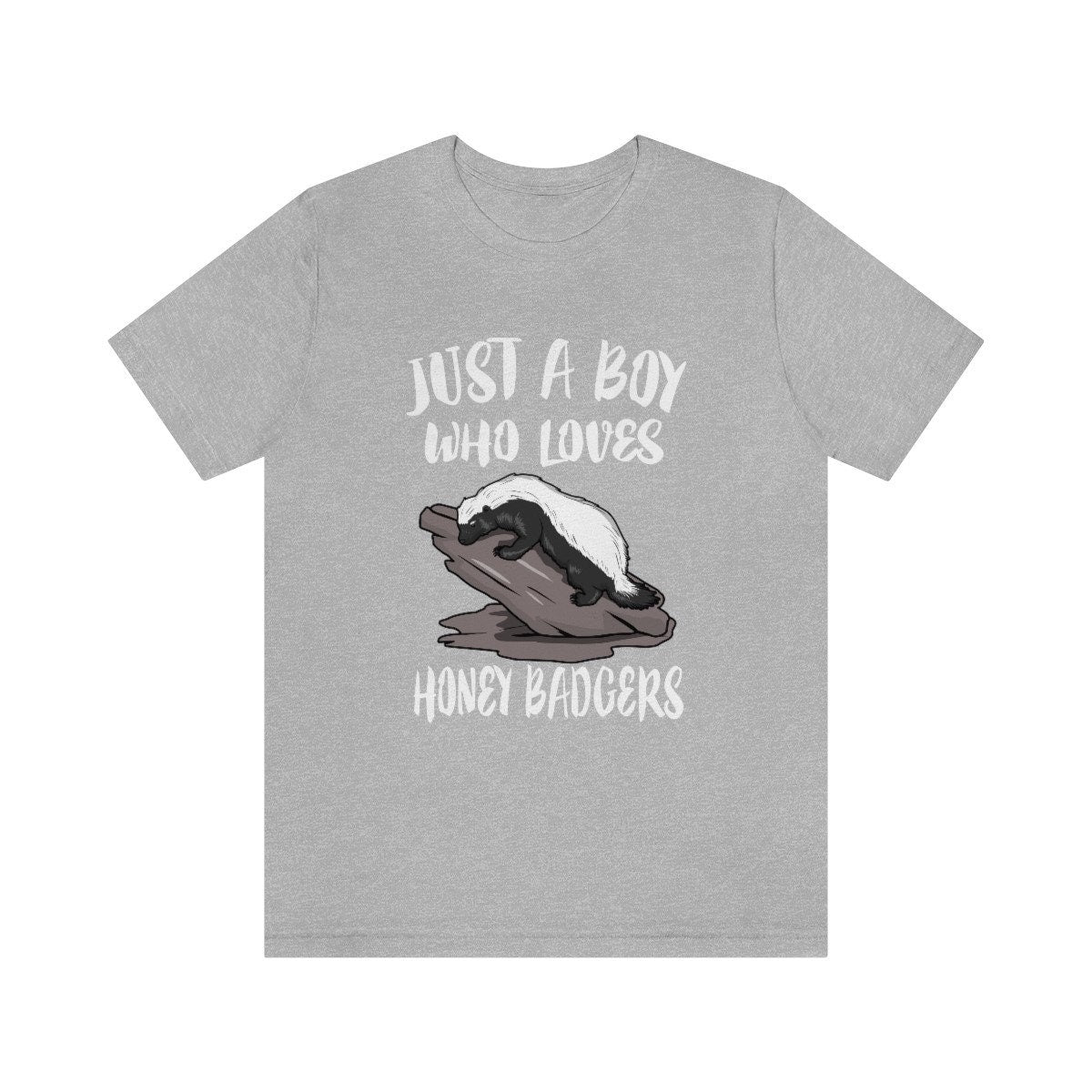 Just A Boy Who Loves Honey Badgers Shirt, Honey Badger Lover Shirt, Honey Badger Shirt, Badger Gift, Animal Adult Kids T-Shirt Image 2