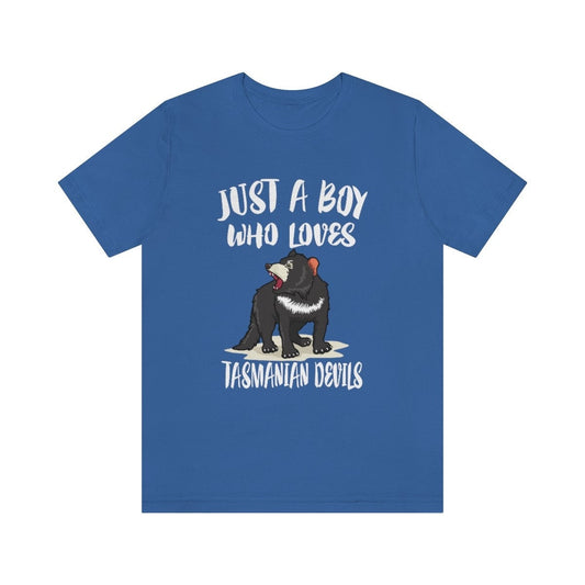 Just a boy who loves Tasmanian devils endangered Australian marsupial tee