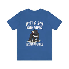 Just a boy who loves Tasmanian devils endangered Australian marsupial tee