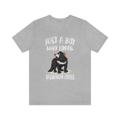 Just a boy who loves Tasmanian devils endangered Australian marsupial tee
