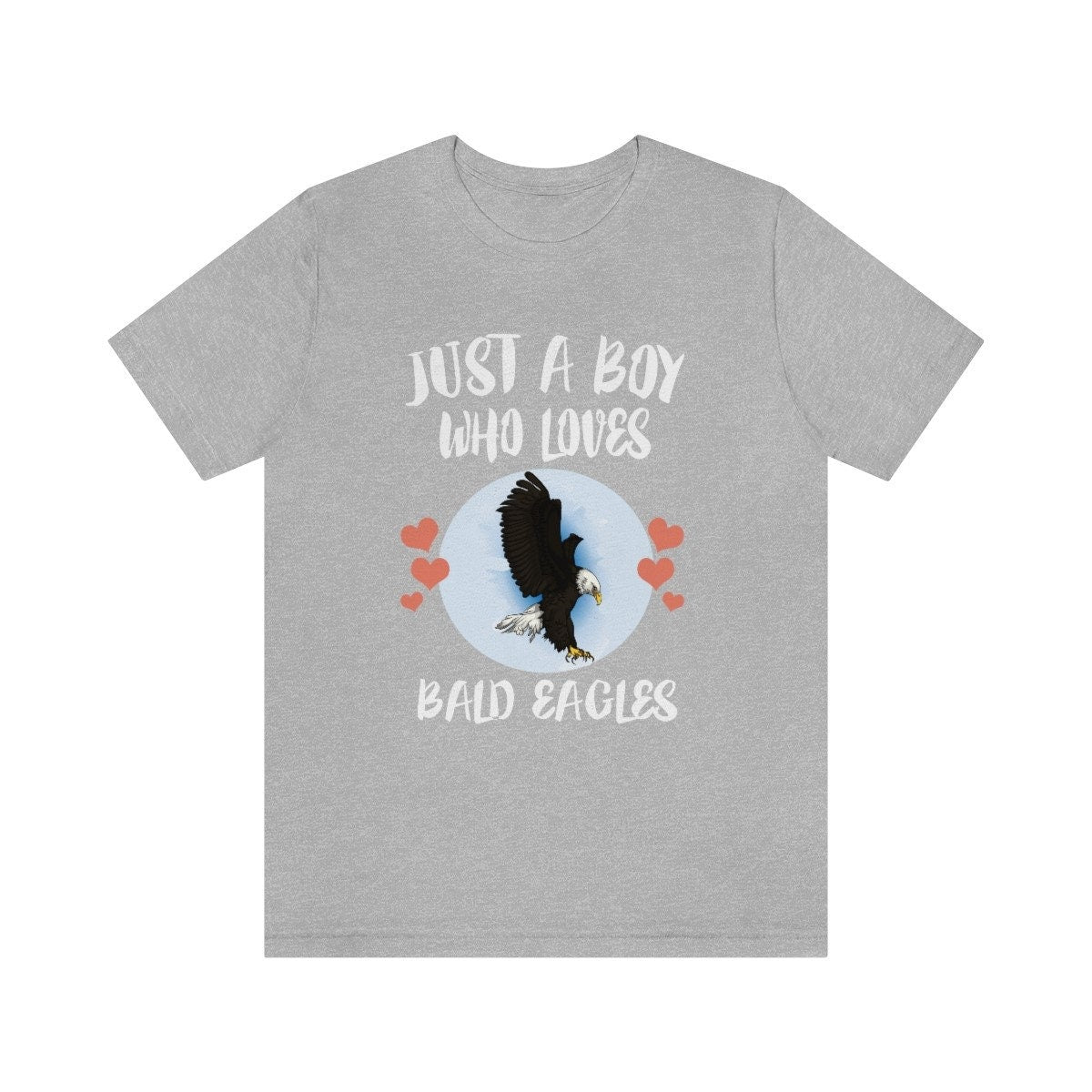 Just A Boy Who Loves Bald Eagles Bird Shirt, Bald Eagle Lover Shirt, Birding Shirt, Eagle Shirt, Animal Adult Kids T-Shirt Image 2