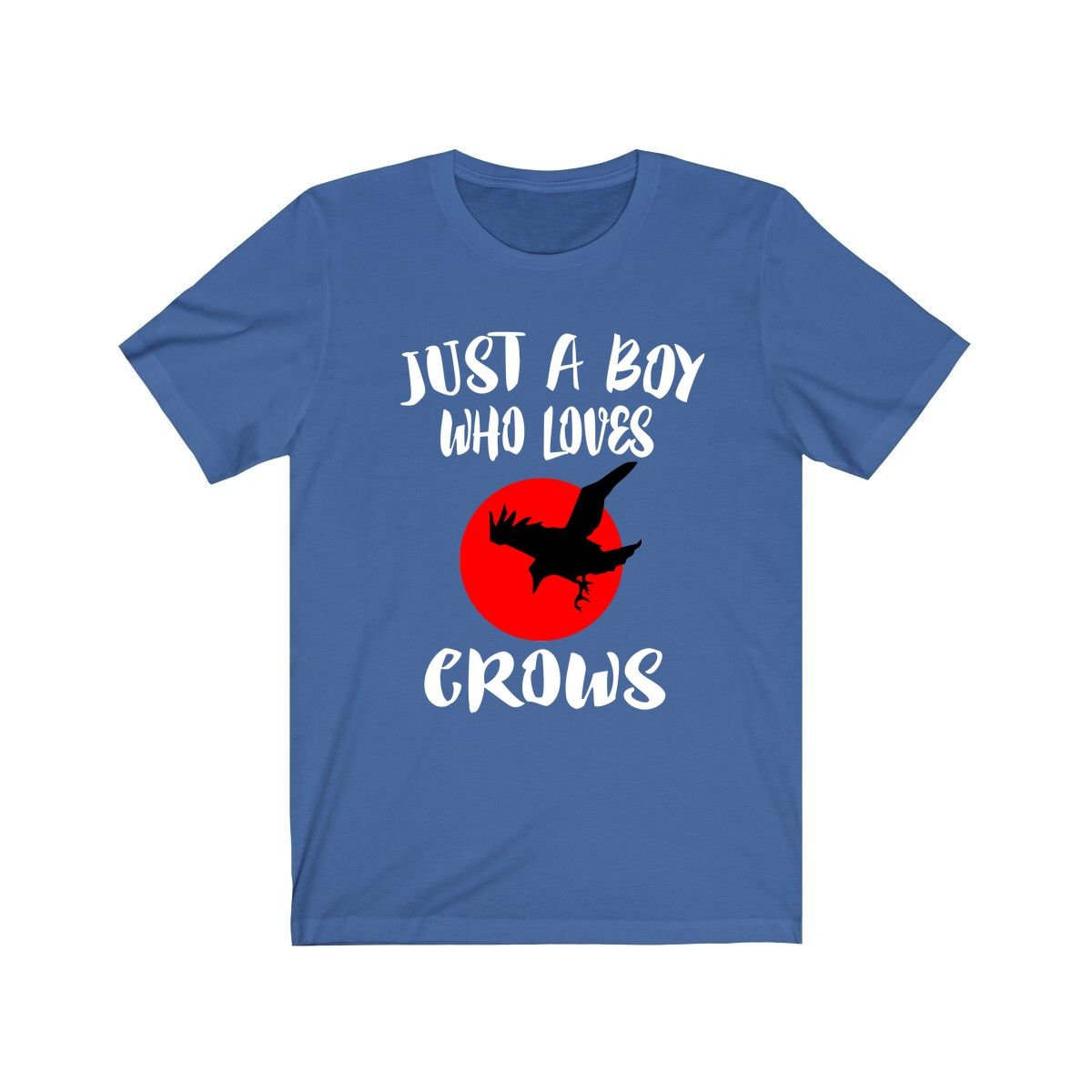 Just A Boy Who Loves Crows Birds Shirt, Crow Lover Shirt, Birding Shirt, Crow Gift, Animal Adult Kids T-Shirt Image 2