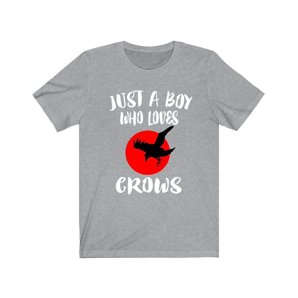 Just A Boy Who Loves Crows Birds Shirt, Crow Lover Shirt, Birding Shirt, Crow Gift, Animal Adult Kids T-Shirt Image 3