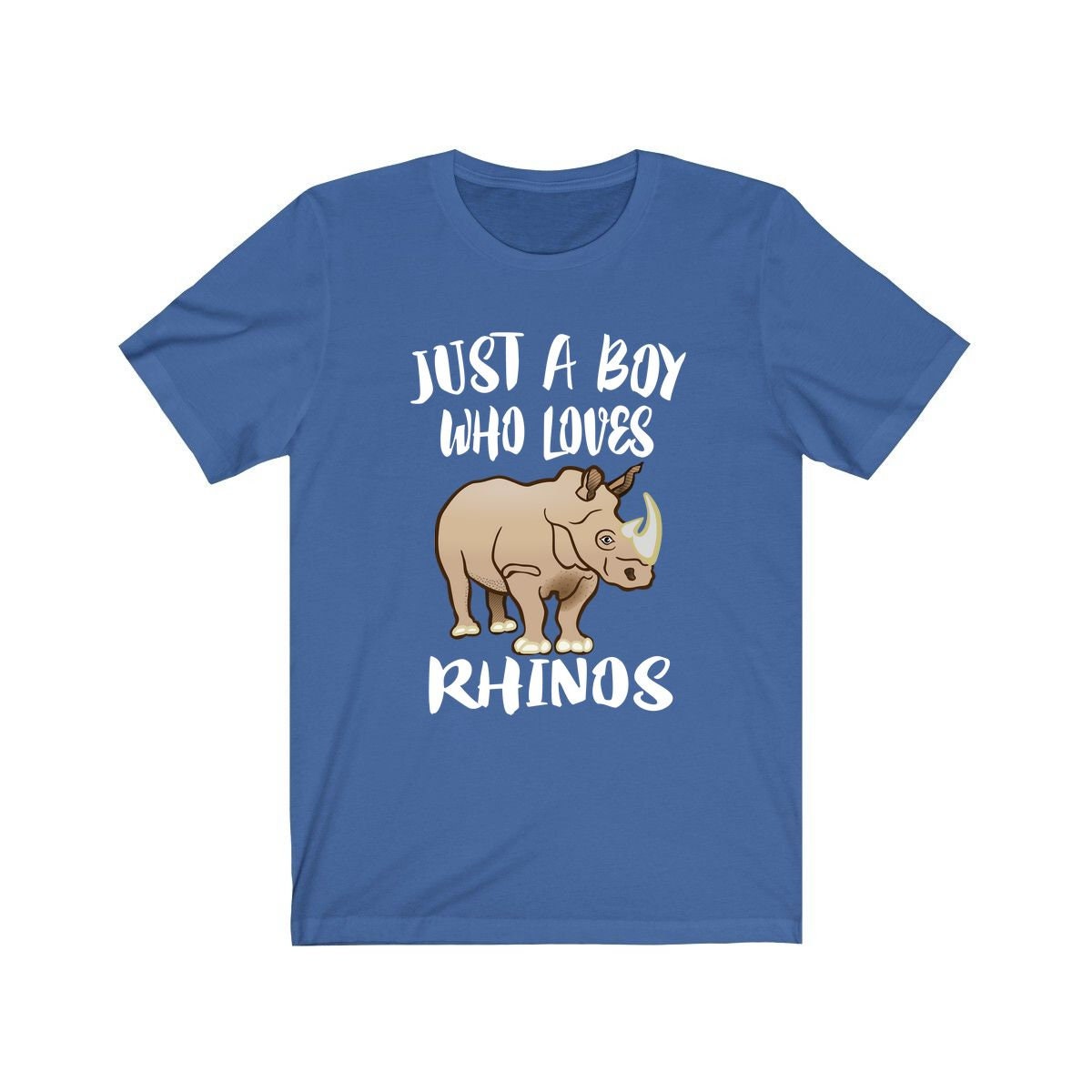 Just A Boy Who Loves Rhinos Shirt, Rhino Lover Shirt, Rhino Shirt, Rhino Gift, Animal Adult Kids T-Shirt Image 2