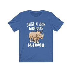Just A Boy Who Loves Rhinos Shirt - rhino print design