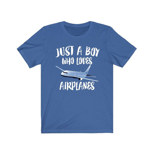 Just A Boy Who Loves Airplanes Shirt - airplane print design