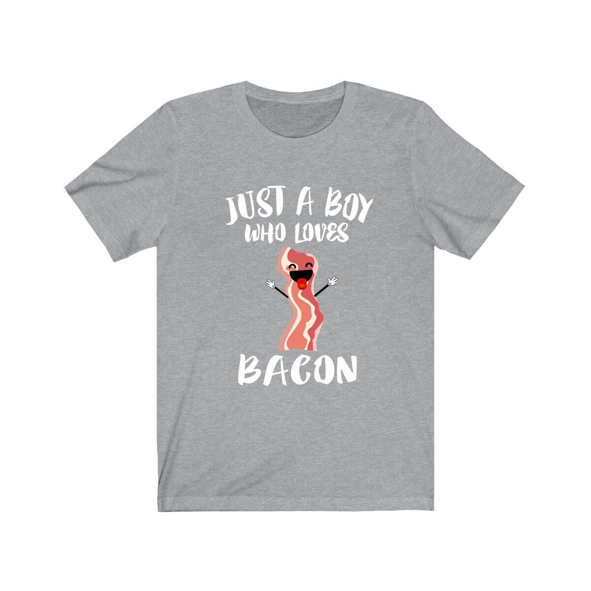 Just A Boy Who Loves Bacon Shirt, Bacon Lover Shirt, Bacon Shirt, Bacon Gift, Animal Adult Kids T-Shirt Image 3